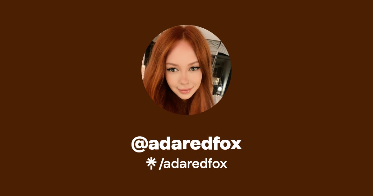 adaredfox - Find @adaredfox Onlyfans - Linktree