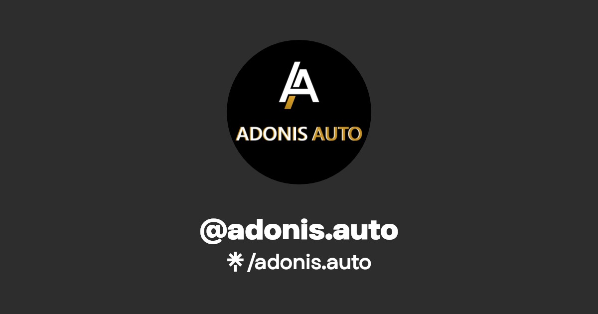 adonis.auto | Instagram, Facebook | Linktree