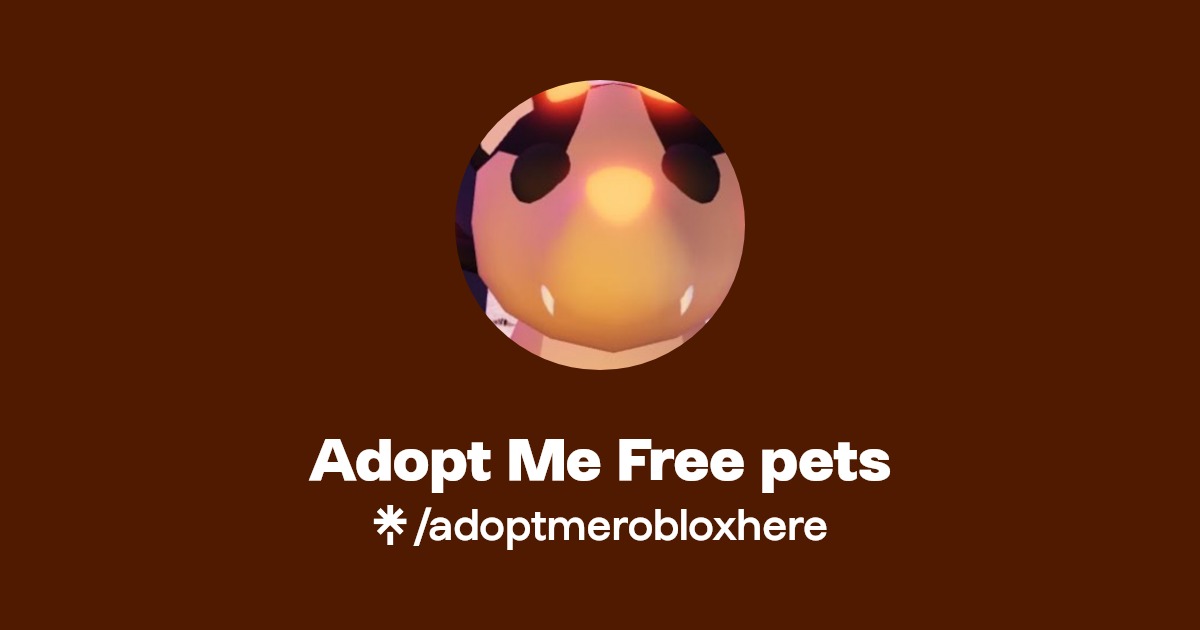 Adopt Me Free pets Linktree