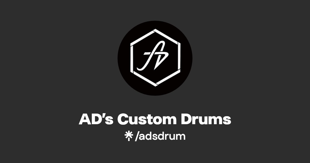 AD’s Custom Drums Facebook Linktree