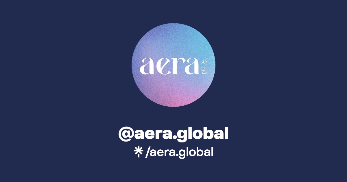 aera.global Instagram, Facebook, TikTok Linktree