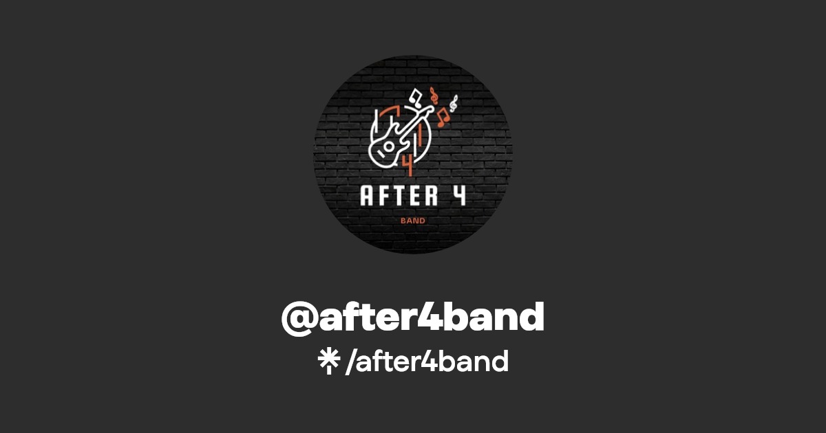 after4band Instagram, Facebook Linktree