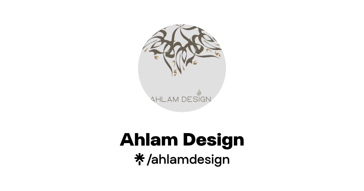 Ahlam Design Instagram, TikTok Linktree