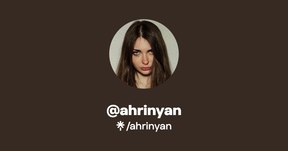 ahrinyan | Twitch | Linktree