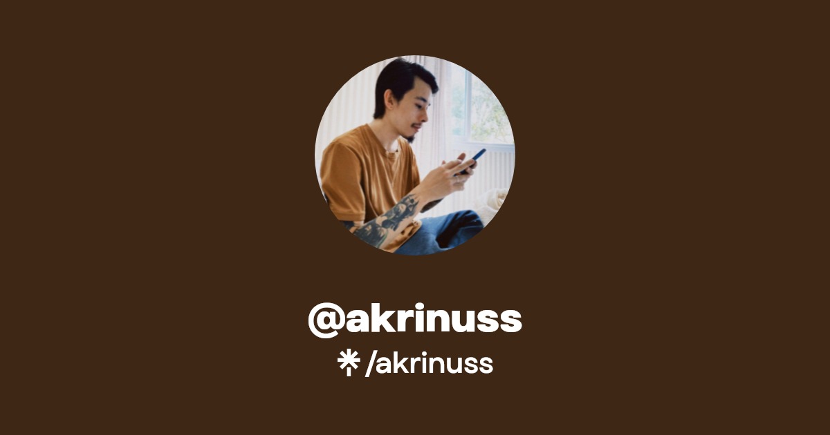 akrinuss | Twitter, Instagram, TikTok, Twitch | Linktree