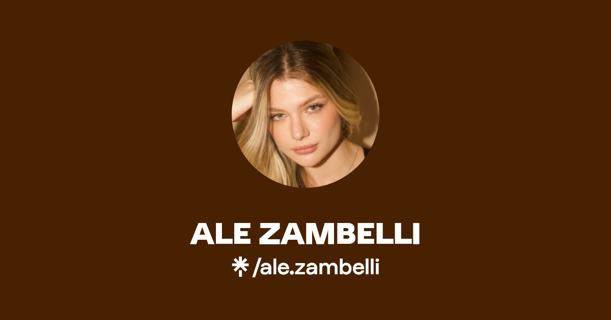 ALE ZAMBELLI - Find ALE ZAMBELLI Onlyfans - Linktree