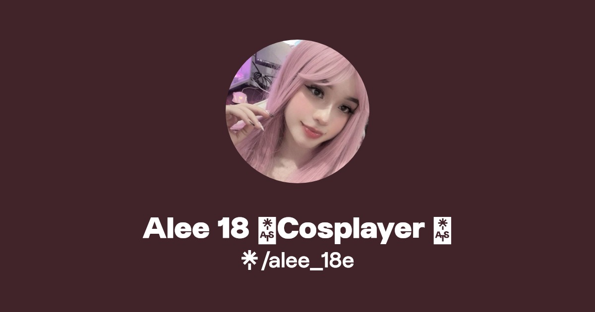 Alee 18 🎀Cosplayer 🎀 - Find Alee 18 🎀Cosplayer 🎀 Onlyfans - Linktree