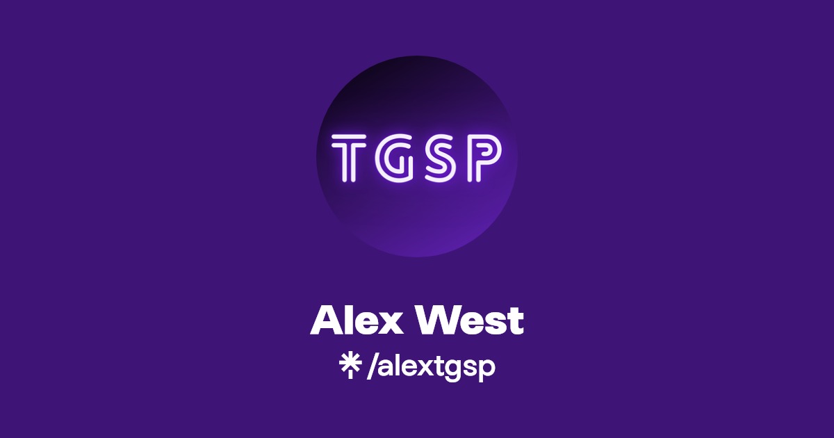 Alex West Twitter, Instagram Linktree