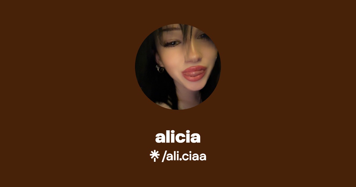 alicia - Find alicia Onlyfans - Linktree