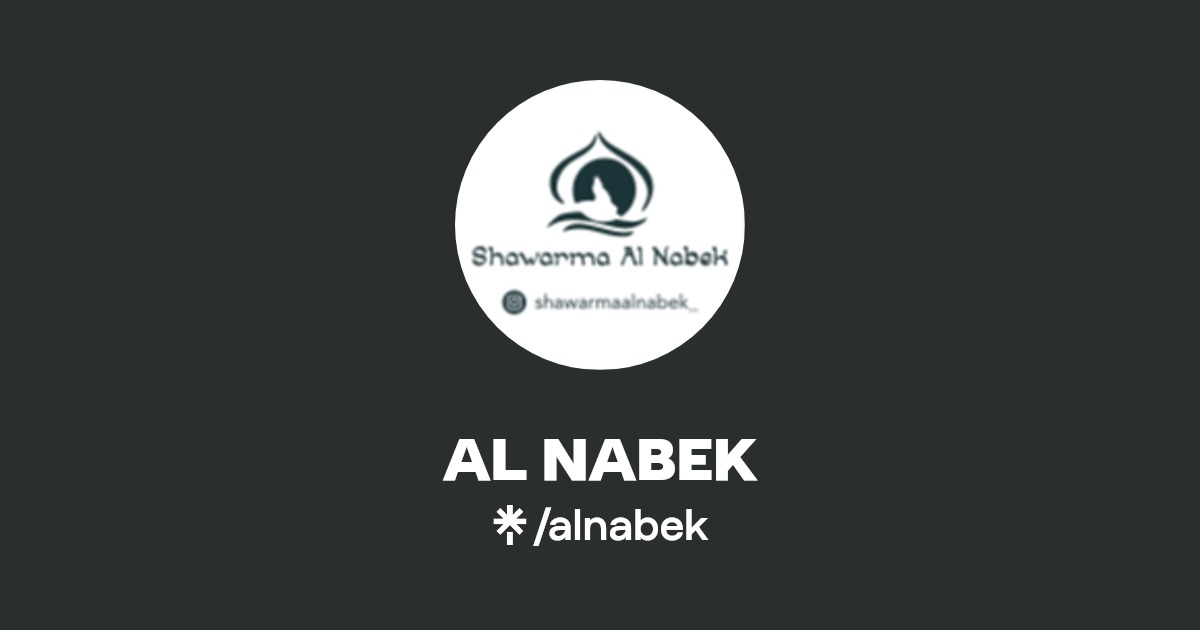 AL NABEK Instagram Linktree