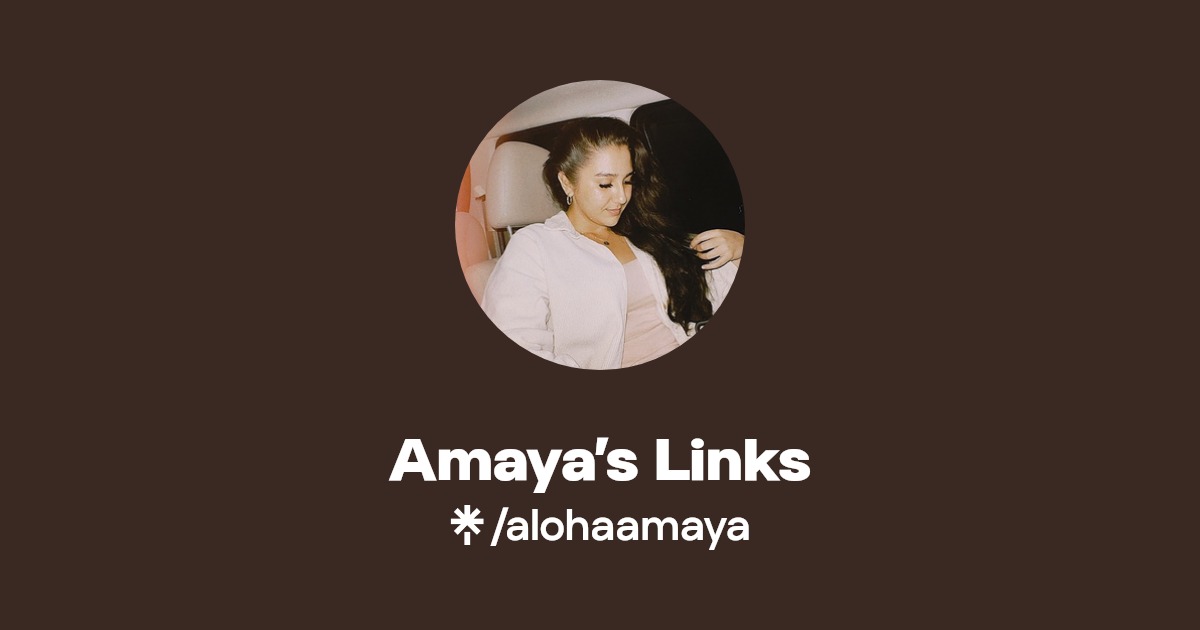 Amaya’s Links - Find Amaya’s Links Onlyfans - Linktree