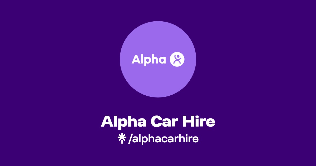 Alpha Car Hire Facebook Linktree