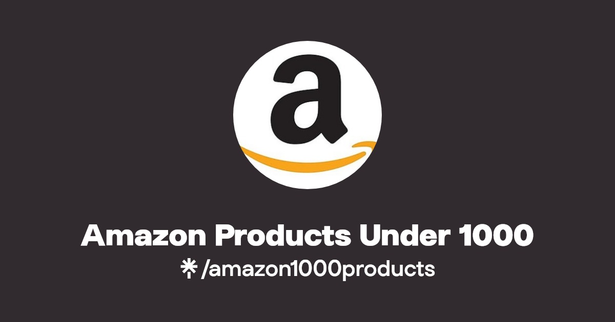 Amazon Products Under 1000 Linktree