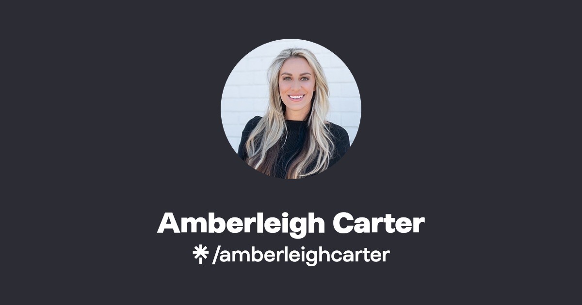 Amberleigh Carter Instagram, TikTok Linktree