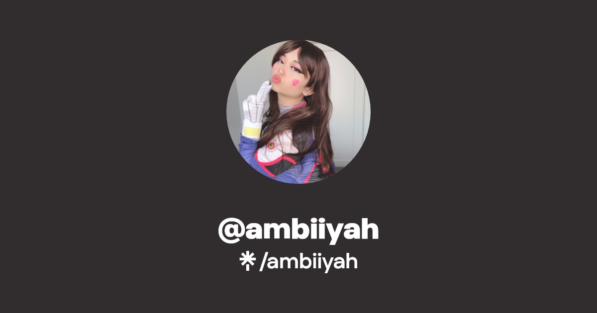 ambiiyah - Find @ambiiyah Onlyfans - Linktree