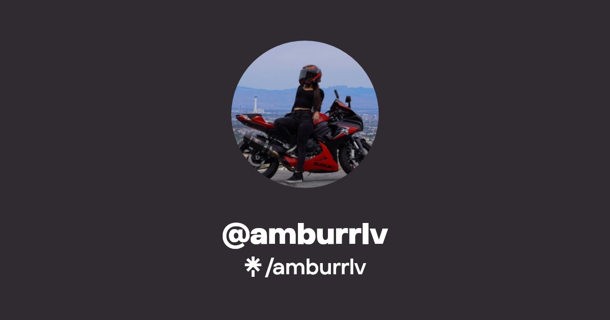 amburrlv | Facebook, TikTok | Linktree