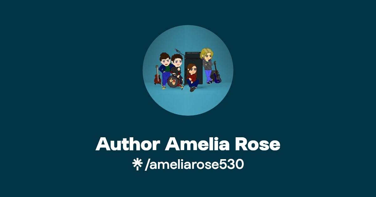 Author Amelia Rose Twitter, Instagram, Facebook, TikTok Linktree