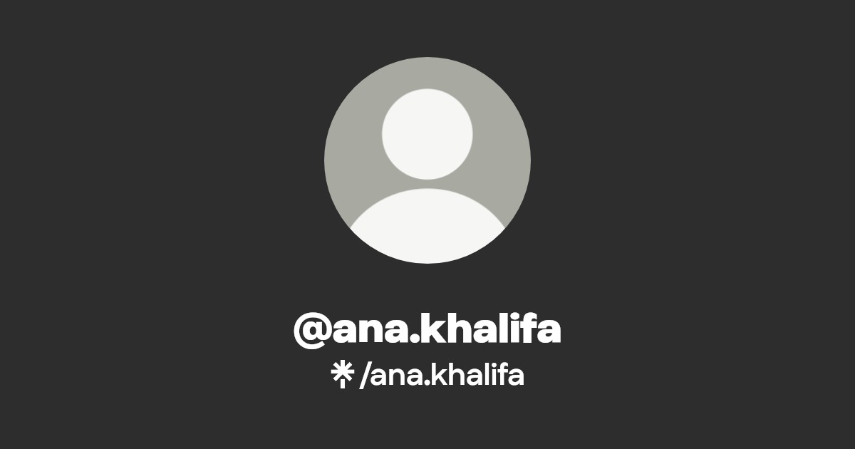 ana.khalifa - Find @ana.khalifa Onlyfans - Linktree