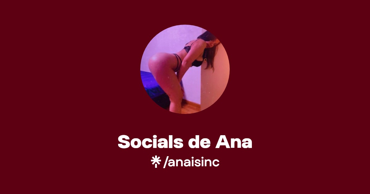 Socials de Ana | OnlyFans, Instagram, TikTok | Linktree