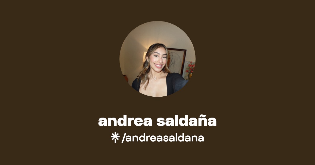 andrea saldaña Instagram, TikTok Linktree