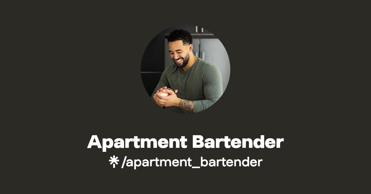 Apartment Bartender Instagram, Facebook Linktree