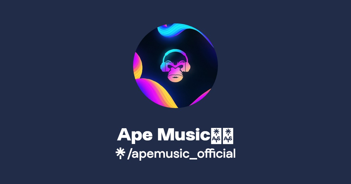 Ape Music🦧🎵 Instagram, TikTok Linktree