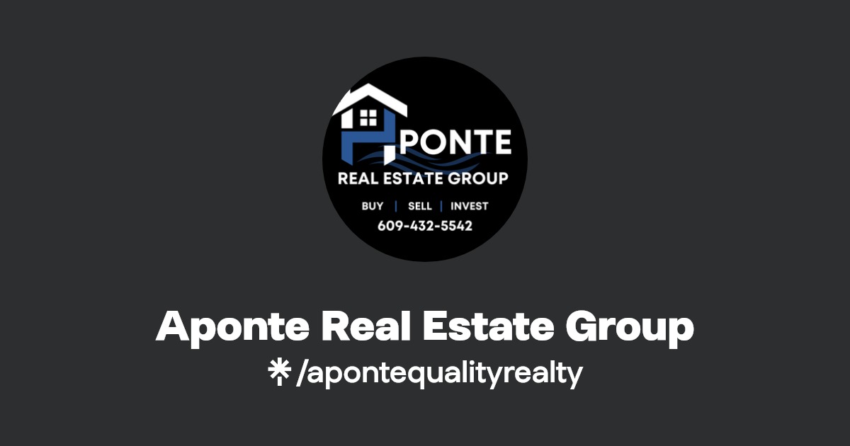 Aponte Real Estate Group Instagram, Facebook Linktree