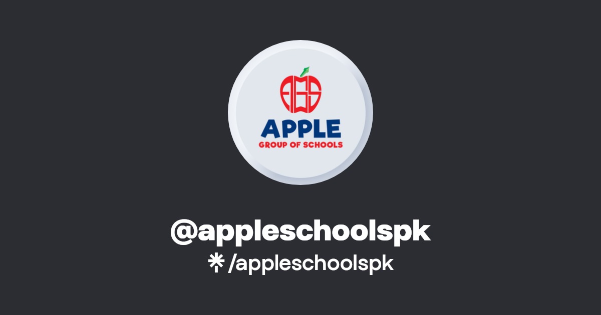 appleschoolspk Twitter, Instagram, Facebook Linktree