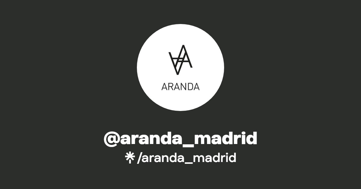 aranda_madrid Instagram, Facebook Linktree
