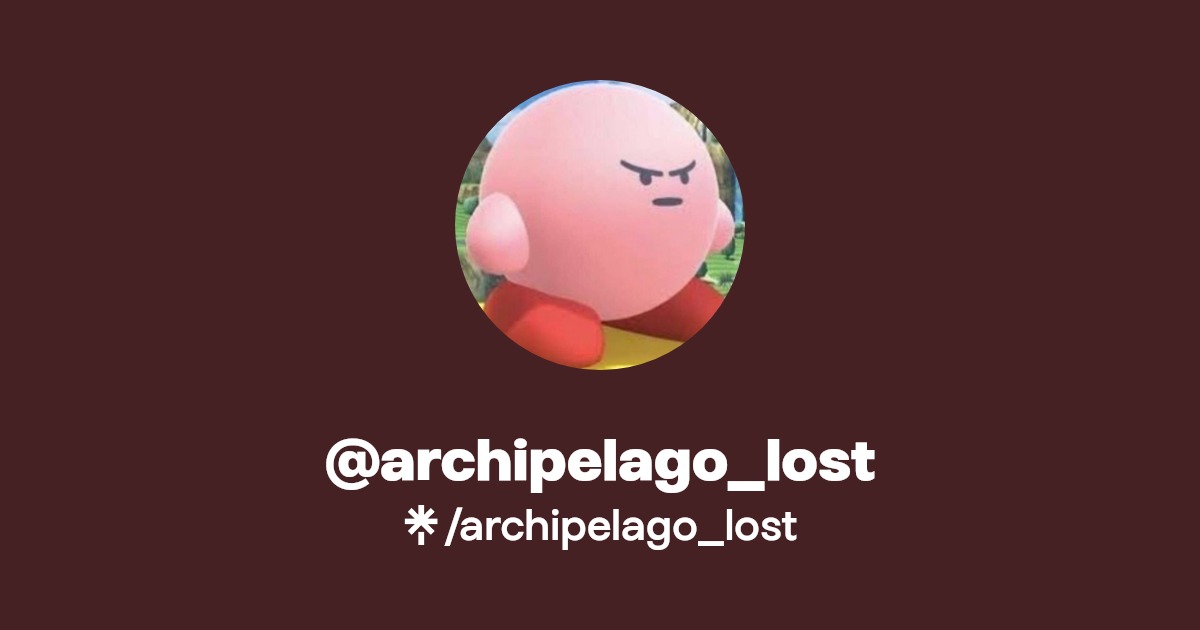 archipelago_lost Instagram Linktree