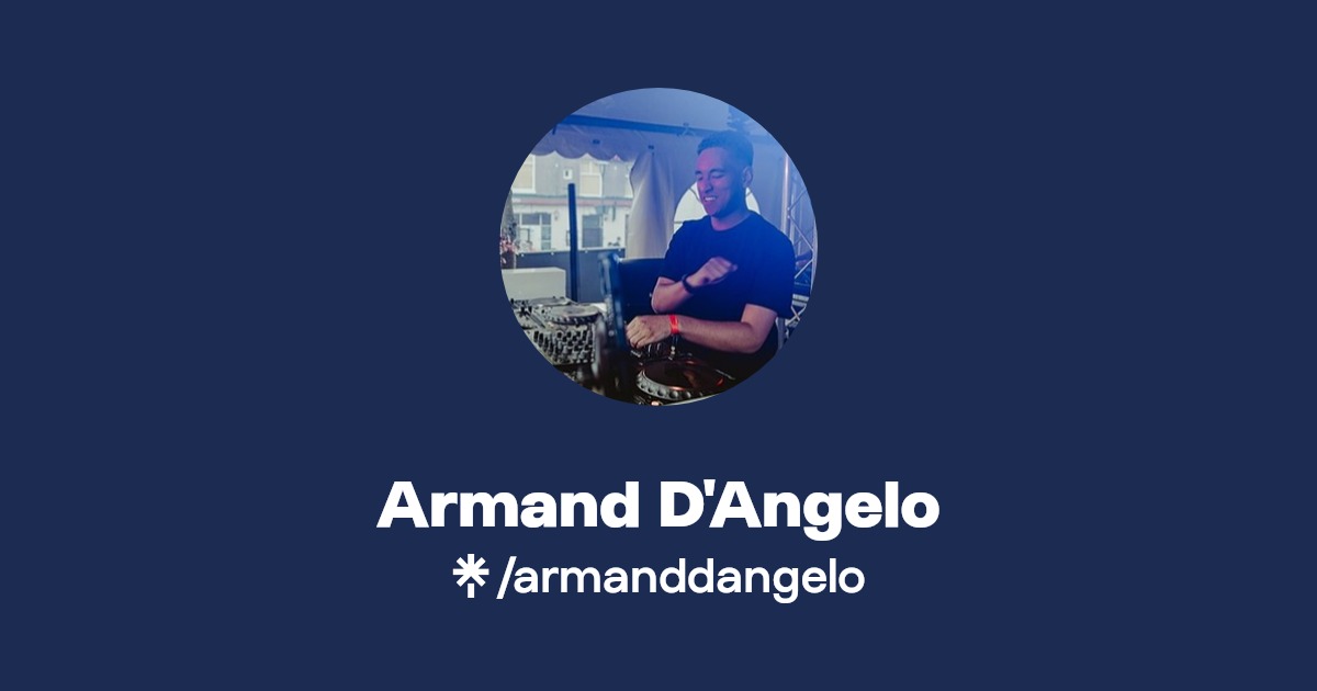 Armand D'Angelo Instagram, TikTok Linktree