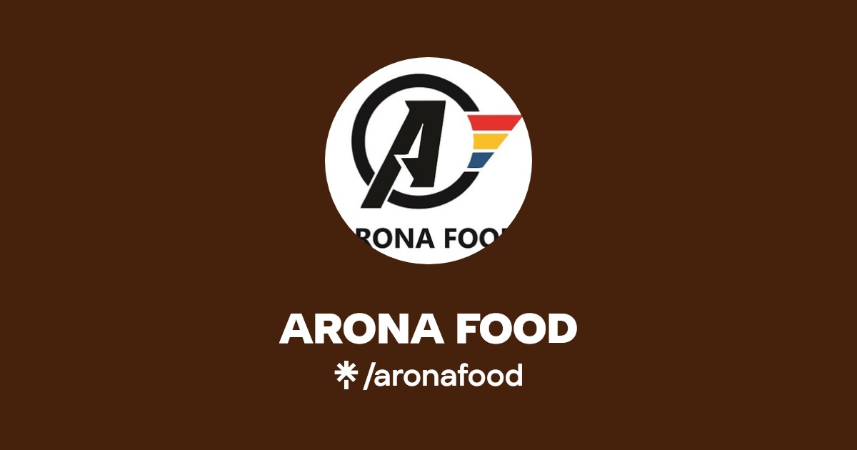 ARONA FOOD Instagram, Facebook, TikTok Linktree