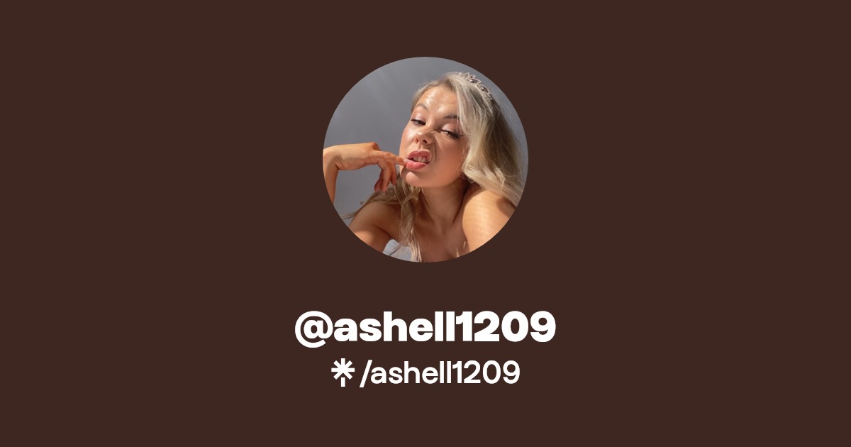ashell1209 | Instagram, TikTok | Linktree