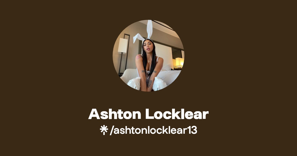 Ashton Locklear - Find Ashton Locklear Onlyfans - Linktree