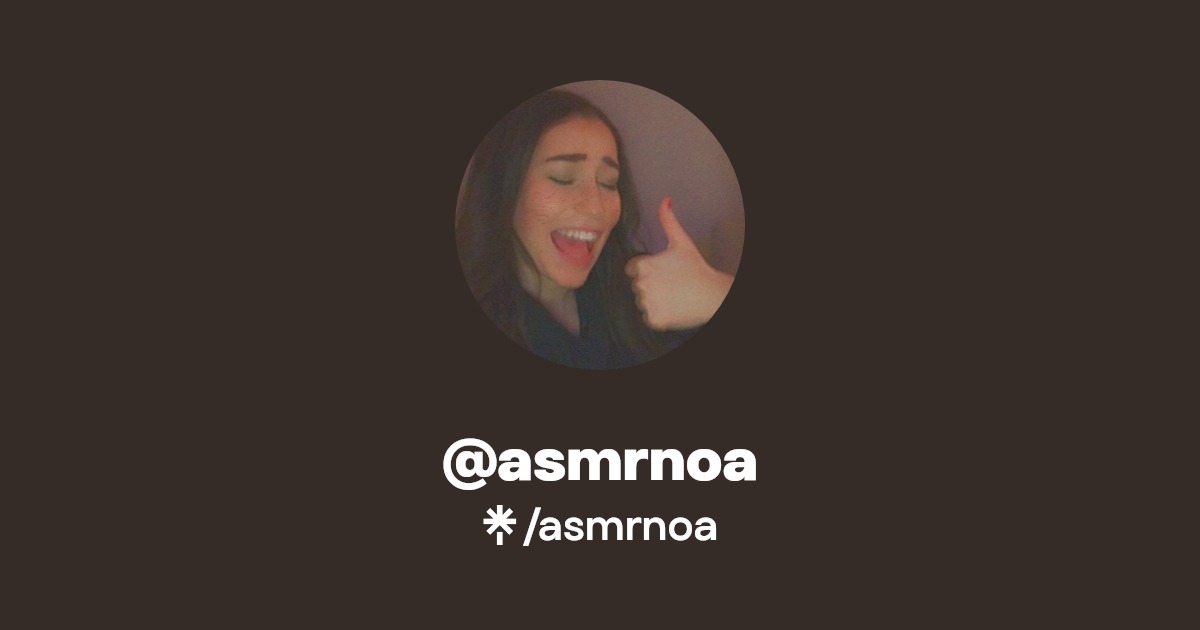 asmrnoa | Instagram, TikTok, Twitch | Linktree