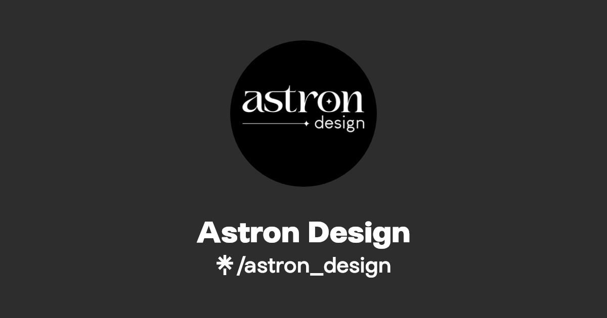 Astron Design Facebook, TikTok Linktree