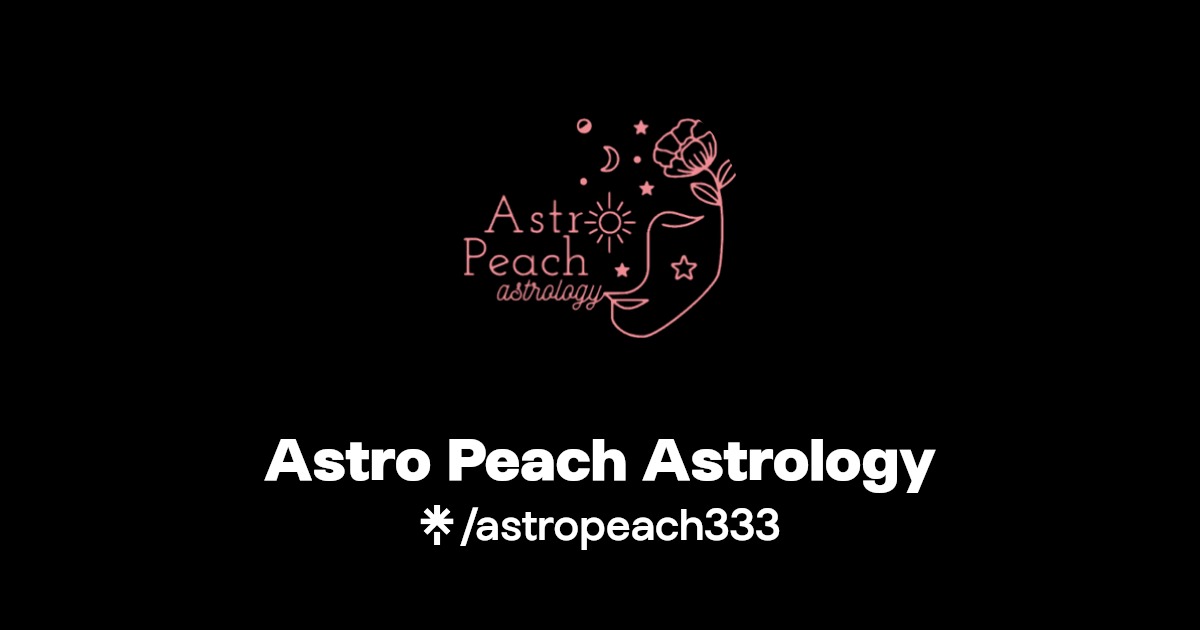 Astro Peach Astrology Instagram, Facebook Linktree