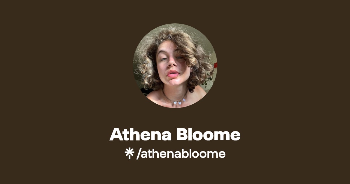 Athena Bloome - Find Athena Bloome Onlyfans - Linktree