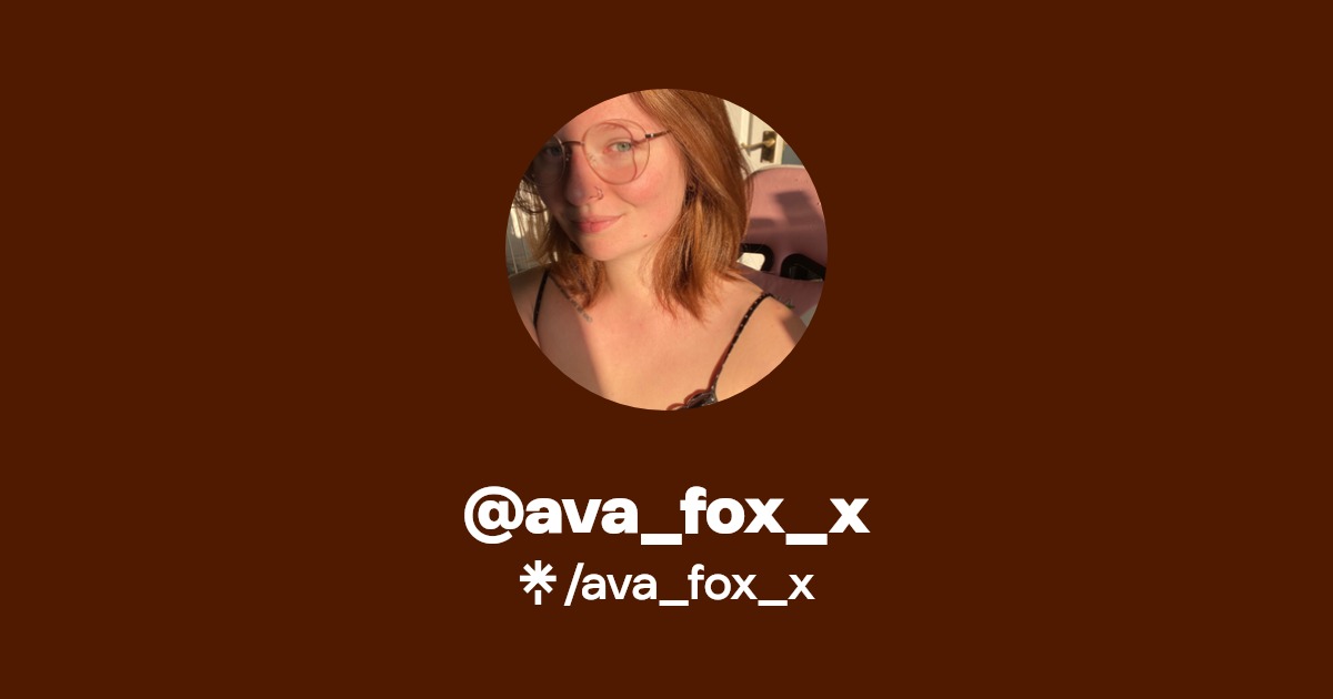 ava_fox_x - Find @ava_fox_x Onlyfans - Linktree