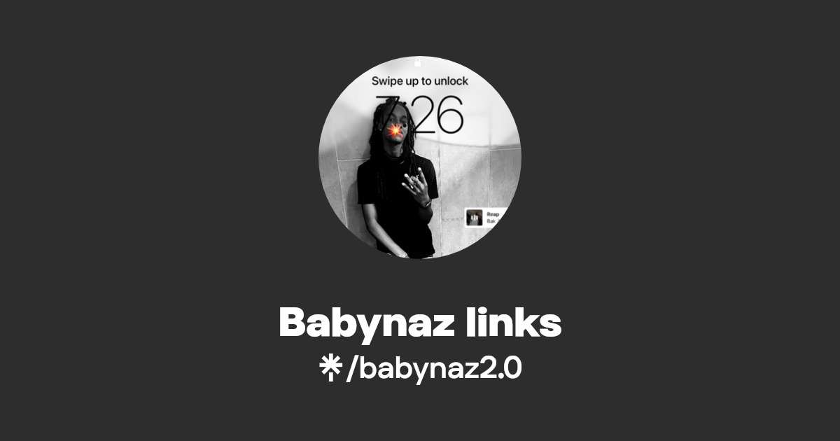 Babynaz links | Instagram, TikTok | Linktree