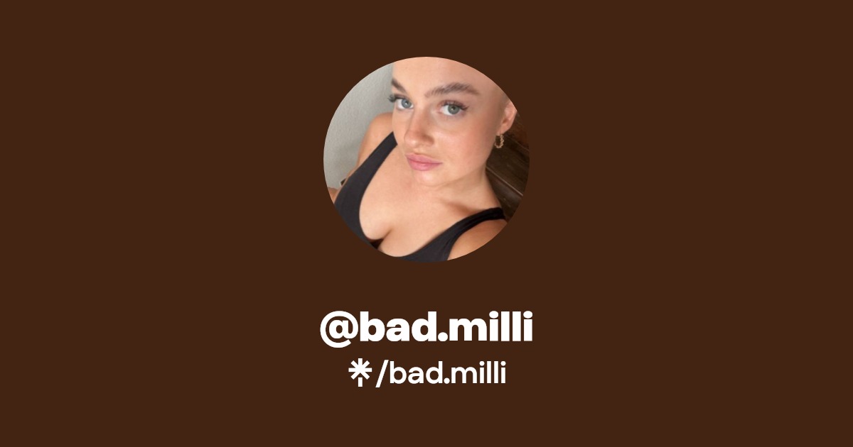 bad.milli - Find @bad.milli Onlyfans - Linktree