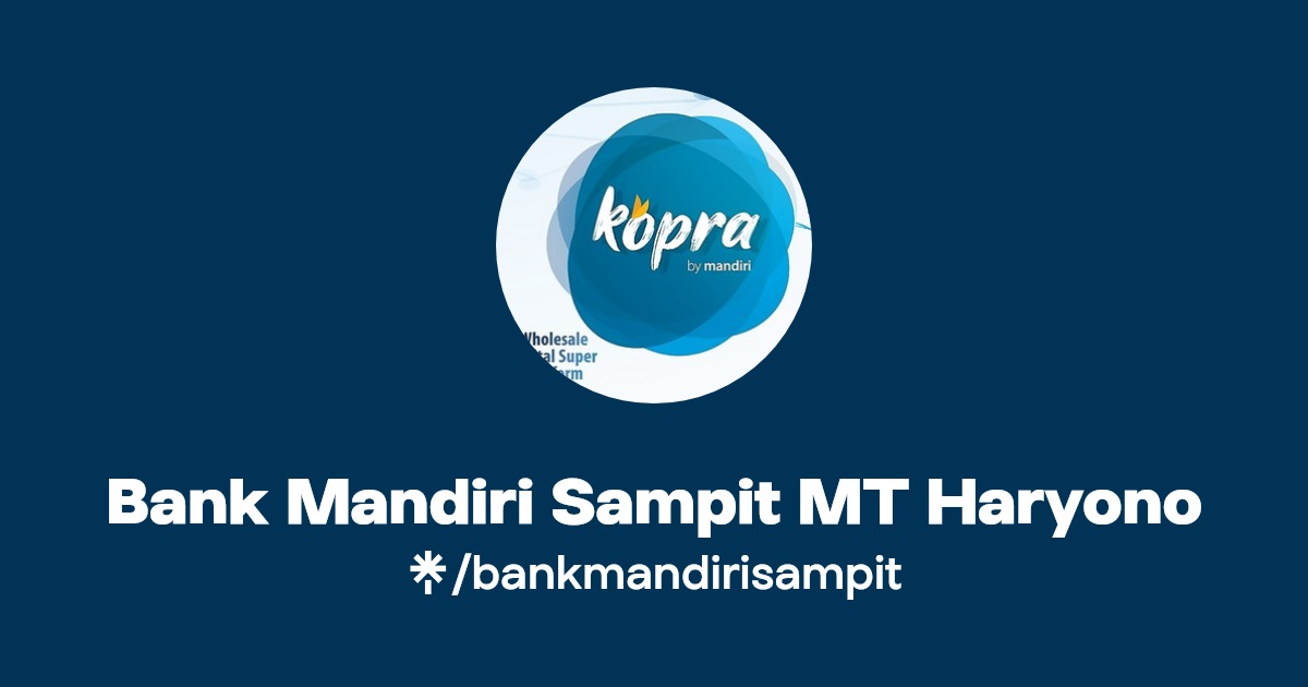 Bank Mandiri Sampit MT Haryono Linktree