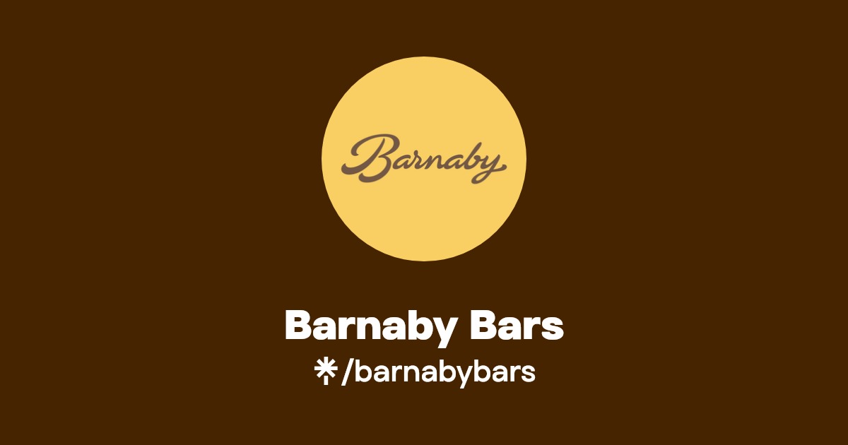 Barnaby Bars Instagram, Facebook Linktree