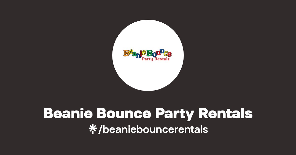 Beanie Bounce Party Rentals Instagram, Facebook Linktree
