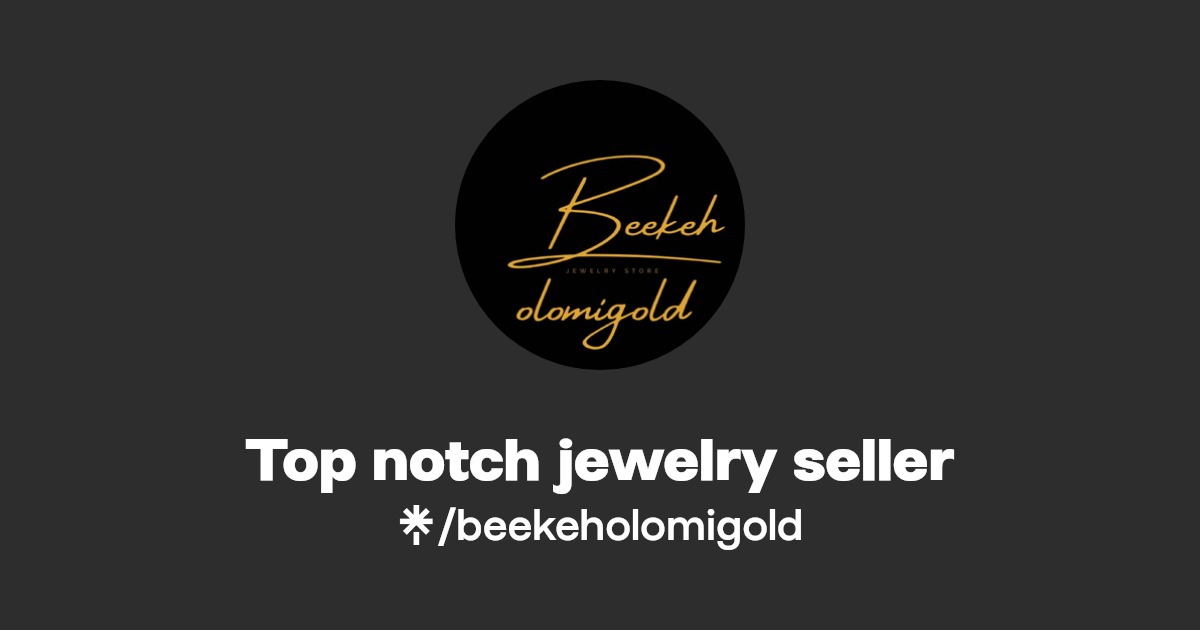 Top notch jewelry seller Instagram, Facebook, TikTok Linktree
