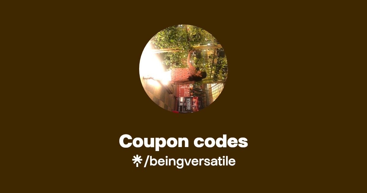 Coupon codes Linktree