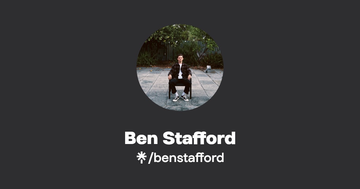 Ben Stafford Listen on Spotify, Apple Music Linktree