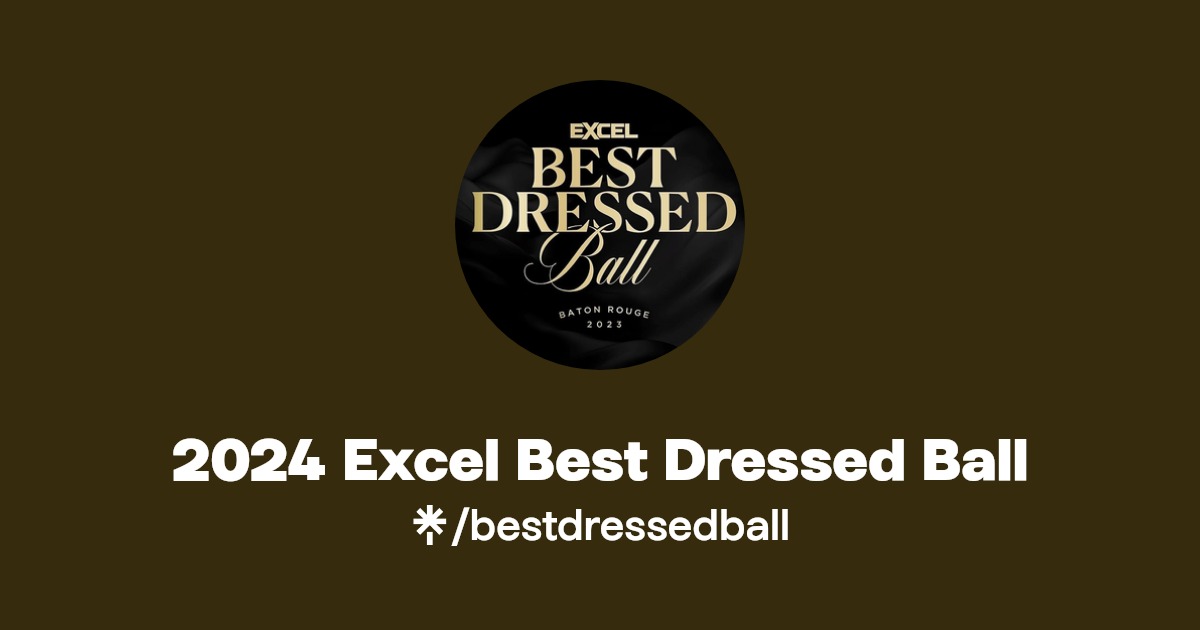 2024 Excel Best Dressed Ball Instagram, Facebook Linktree