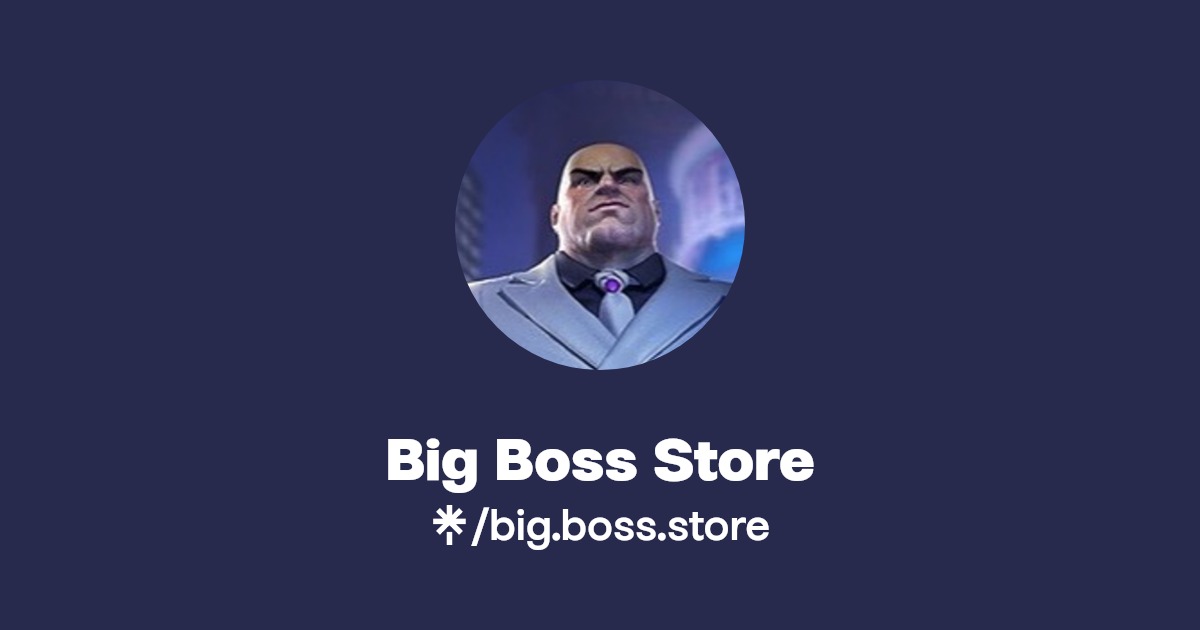 Big Boss Store Linktree