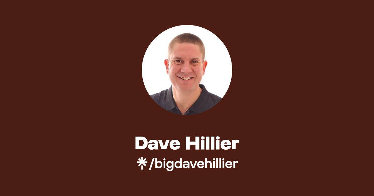Dave Hillier Twitter, Instagram Linktree